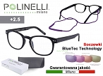 Okulary korekcyjne do czytania POLINELLI 301 Moc: + 2.50
