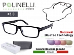 Okulary korekcyjne do czytania POLINELLI 300 Moc: + 3.00
