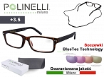 Okulary korekcyjne do czytania POLINELLI 300 Moc: + 3.50