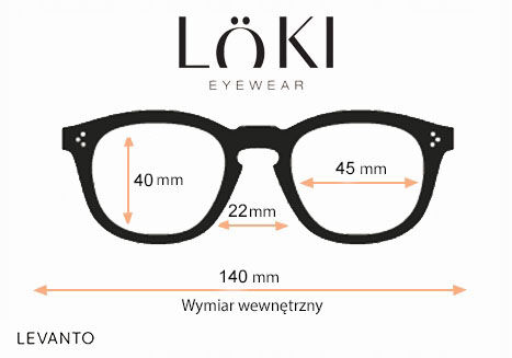 Korekcyjne Okulary do czytania Loki Levanto Orange +2.0 - 2
