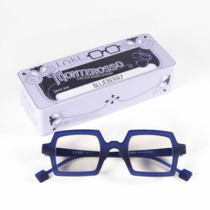 Korekcyjne okulary do czytania i komputera Blue Block ITALY Loki Monterosso Dark Blue +3.50