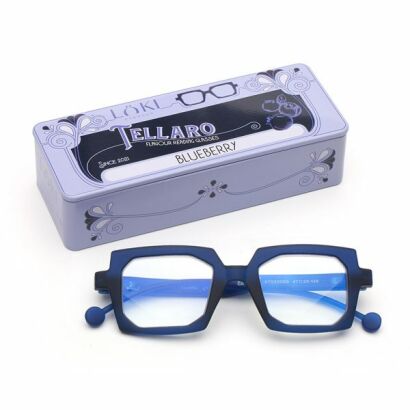 Korekcyjne okulary do czytania i komputera Blue Block ITALY Loki Tellaro Blue +2.50
