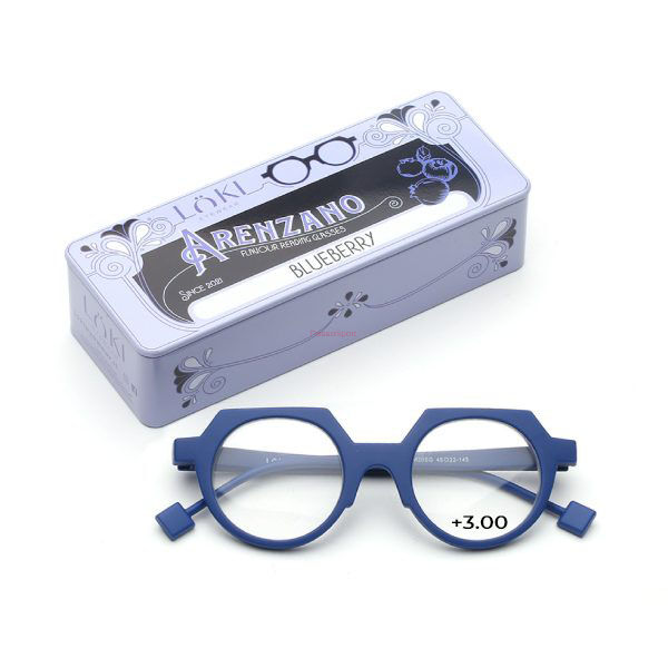 Korekcyjne Okulary do czytania Loki Arenzano Transparent blue  +3.0