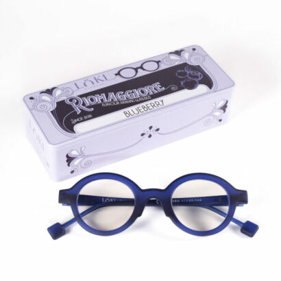Korekcyjne okulary do czytania i komputera Blue Block ITALY Loki Riomaggiore Dark Blue +1.00