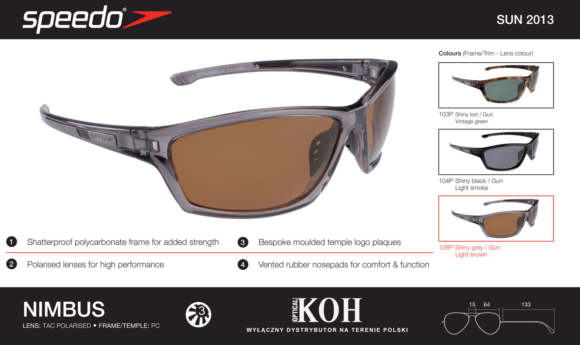 Okulary przeciwsłoneczne Speedo NIMBUS 103p - 4