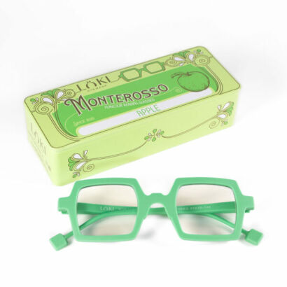 Korekcyjne okulary do czytania i komputera Blue Block ITALY Loki Monterosso Sunny Green +1.50