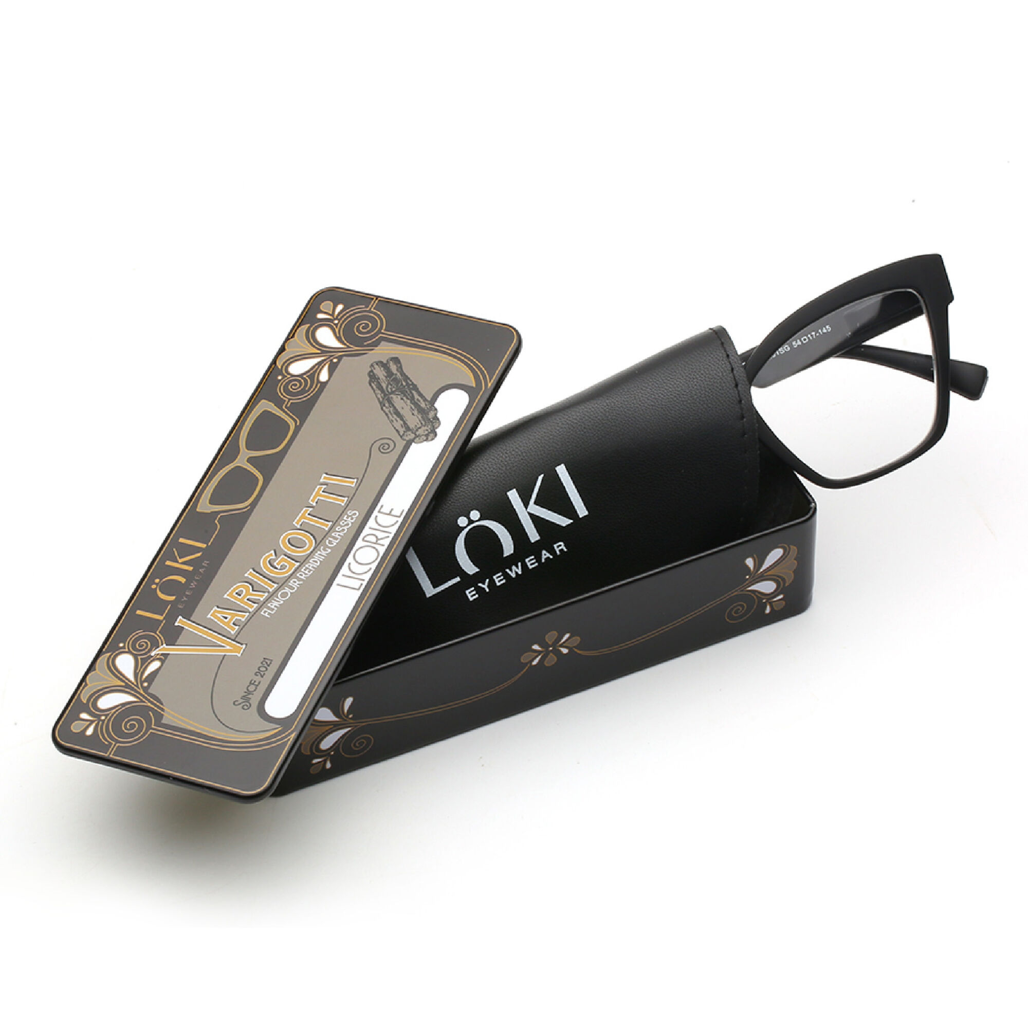 Korekcyjne Okulary do czytania Loki Varigotti Black +1.5 - 6