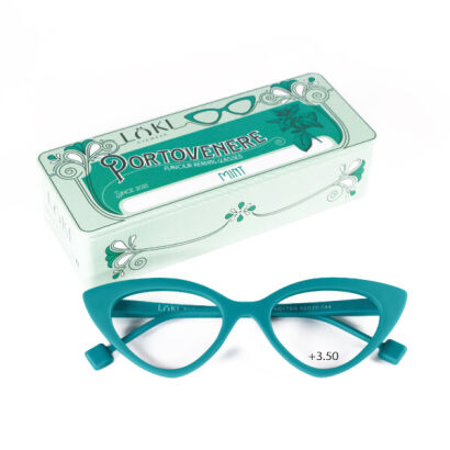 Korekcyjne okulary do czytania i komputera Blue Block ITALY Loki Portovenere Jade +3.50