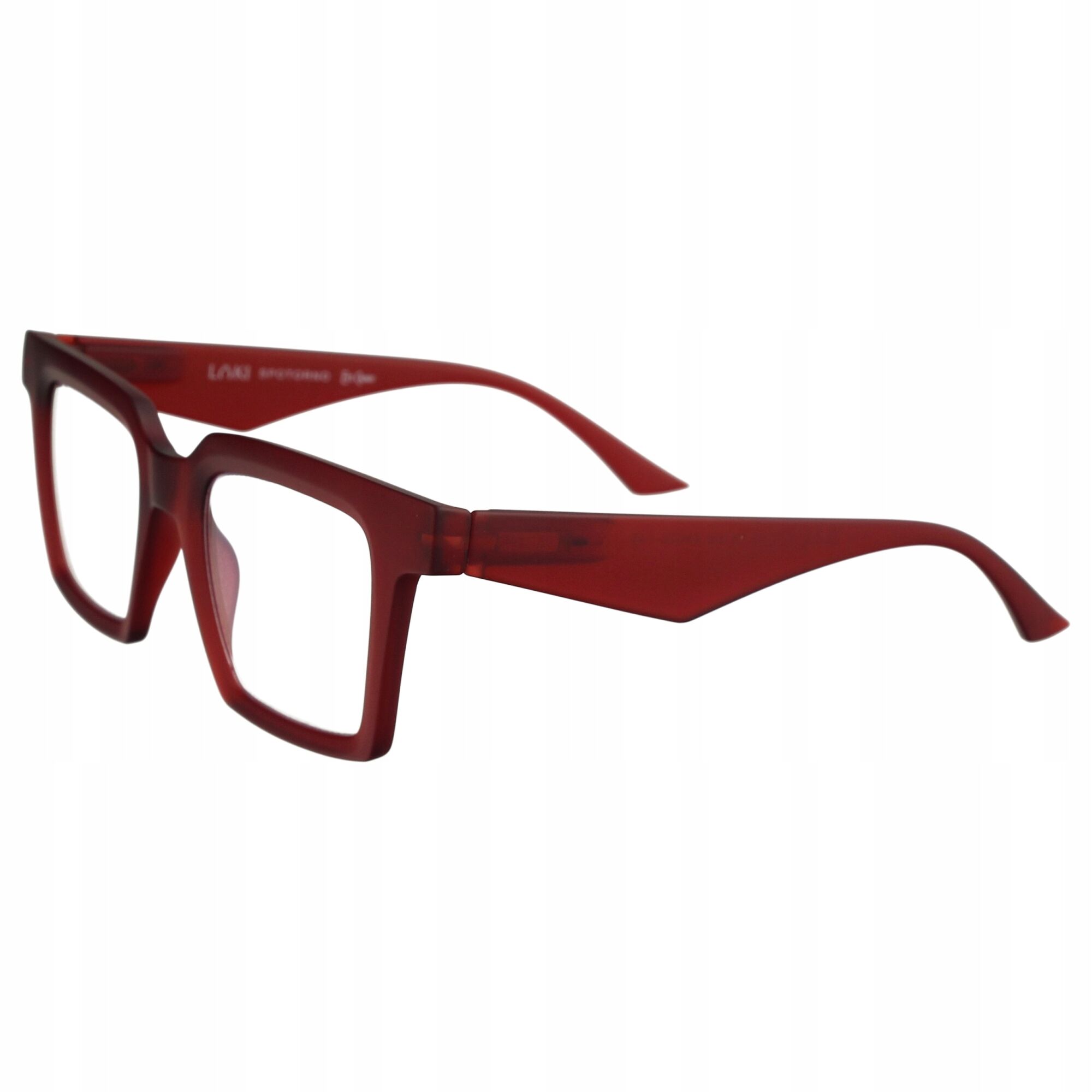 Korekcyjne okulary do czytania i komputera Blue Block ITALY Loki Spotorno Red +2.5 - 5