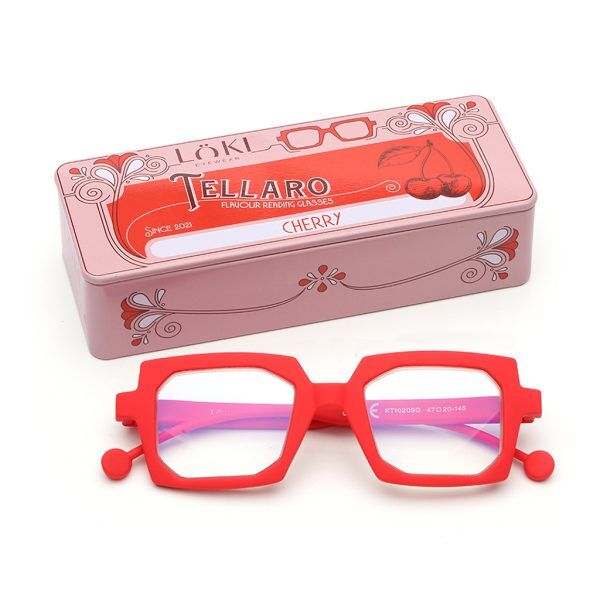 Korekcyjne Okulary do czytania Loki Tellaro Red +2.00 - 2