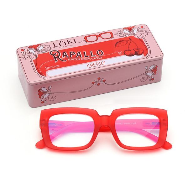 Korekcyjne Okulary do czytania Loki Rapallo Red +2.00 - 2