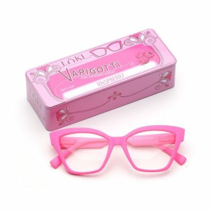 Korekcyjne okulary do czytania i komputera Blue Block ITALY Loki Varigotti Solid Pink +3.5