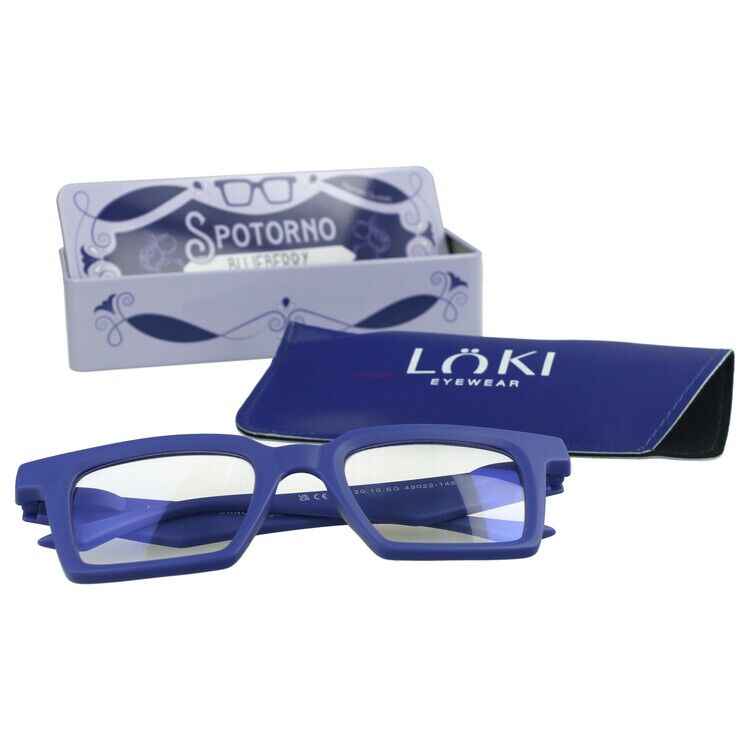 Korekcyjne okulary do czytania i komputera Blue Block ITALY Loki Spotorno Blue +2.5