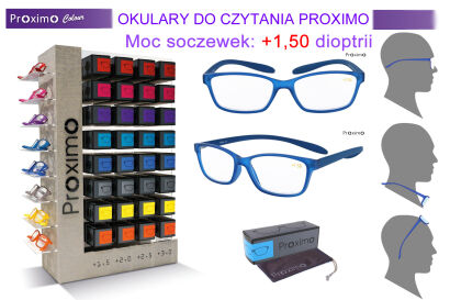 PROXIMO 57 C06 +1.50 Korekcyjne okulary do czytania.