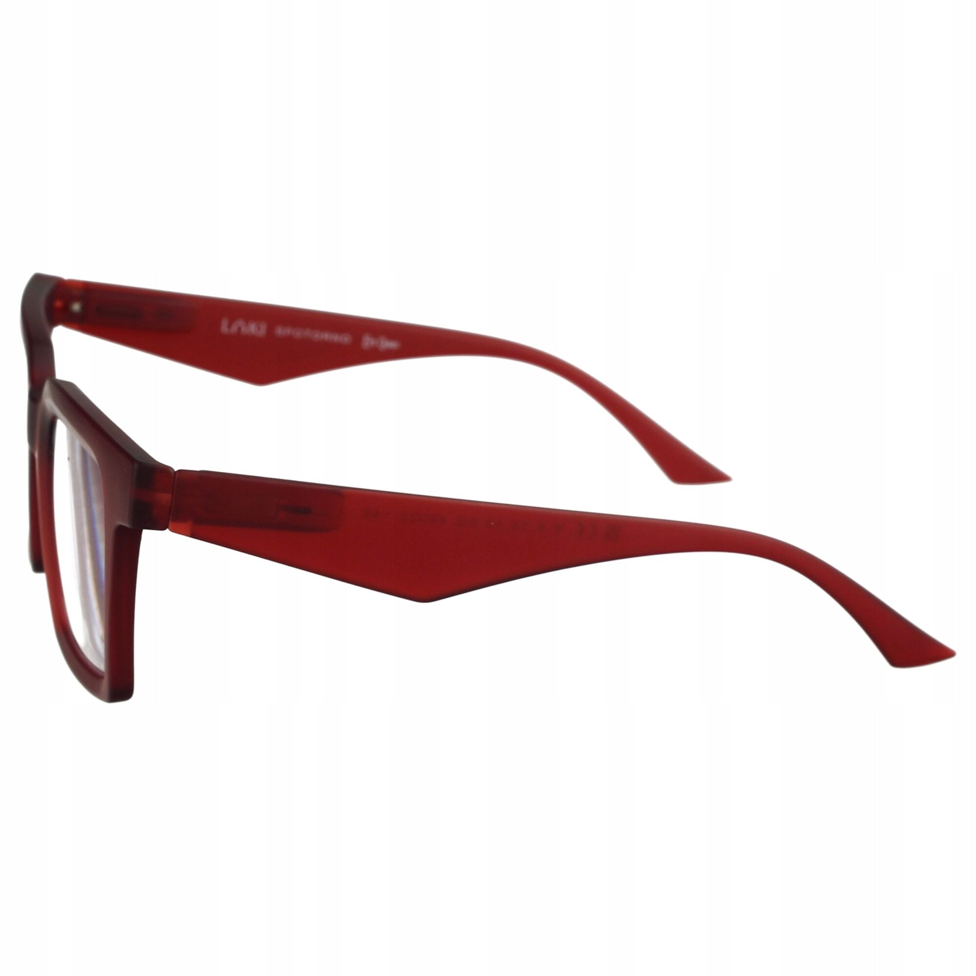 Korekcyjne okulary do czytania i komputera Blue Block ITALY Loki Spotorno Red +3.0 - 4