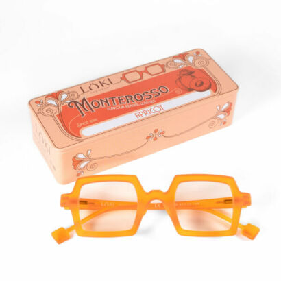 Korekcyjne okulary do czytania i komputera Blue Block ITALY Loki Monterosso Light Orange +1.00