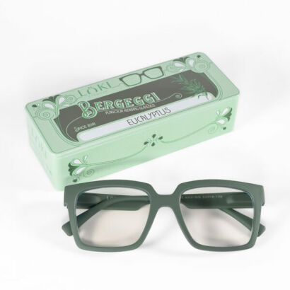 Korekcyjne okulary do czytania i komputera Blue Block ITALY Loki Bergeggi Sage green +1.50
