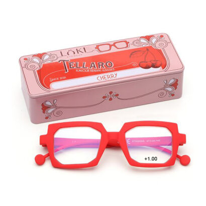 Korekcyjne Okulary do czytania Loki Tellaro Red +1.00