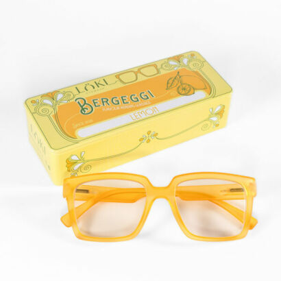 Korekcyjne okulary do czytania i komputera Blue Block ITALY Loki Bergeggi Honey +1.00
