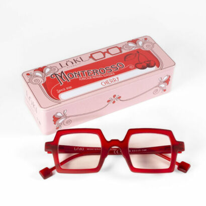 Korekcyjne okulary do czytania i komputera Blue Block ITALY Loki Monterosso Rubin +1.50