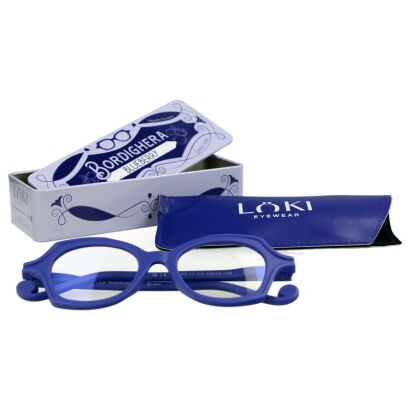 Korekcyjne okulary do czytania i komputera Blue Block ITALY Loki Bordighera Blue +1.0